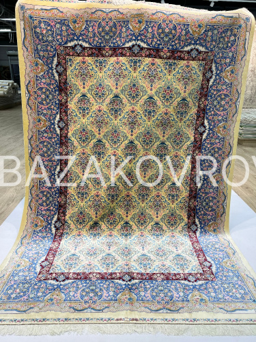 Авторский ковер 5518 YELLOW CREAM NAVY BLUE фото 5