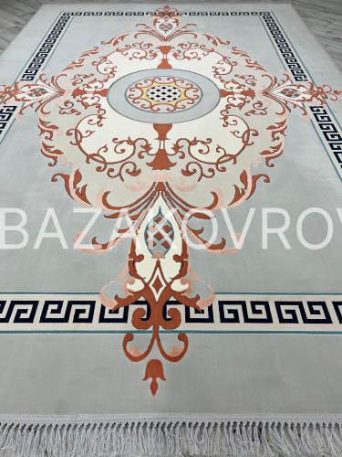 Ковер ASHRAFI LUX 1502 SILVER/PINK фото 3