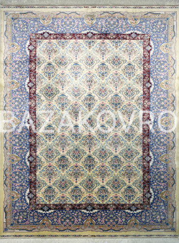 Авторский ковер 5518 YELLOW CREAM NAVY BLUE