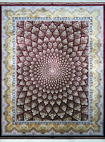 Авторский ковер 5599 BURGANDY RED GOLDEN