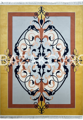 Ковер ASHRAFI LUX 1504 SILVER/PINK