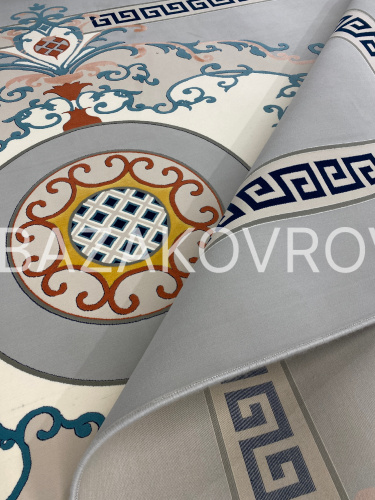 Ковер ASHRAFI LUX 1502 SILVER/BLUE фото 4