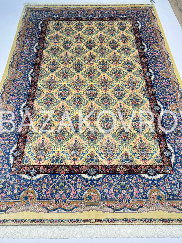 Авторский ковер 5518 YELLOW CREAM NAVY BLUE фото 3
